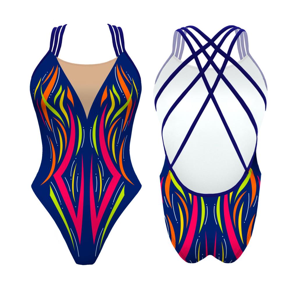 Turbo Women's Artistic Swim Suit F037 Lycra