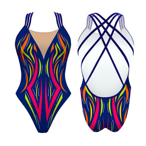 Turbo Women's Artistic Swim Suit F037 Lycra