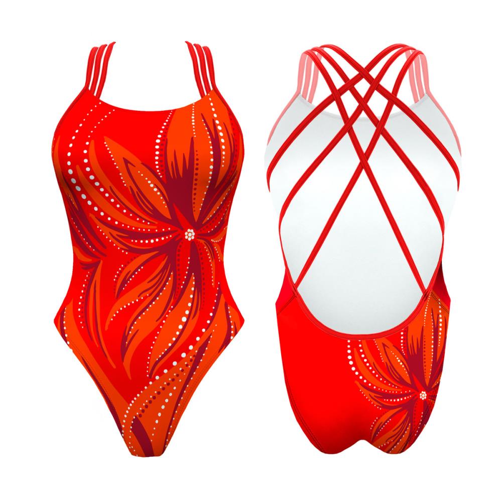 Turbo Women's Artistic Swim Suit F039 Lycra