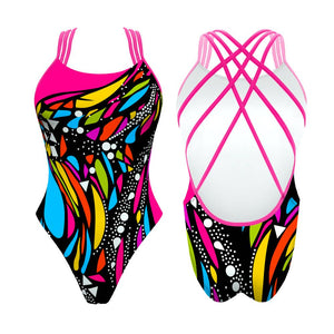 Turbo Women's Artistic Swim Suit F041 Lycra