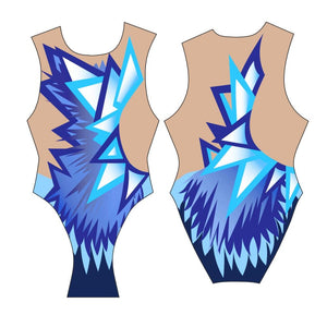 Turbo Women's Artistic Swim Suit H006 Lycra