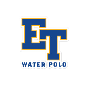 El Toro HS Water Polo Team Store Bubble-free stickers