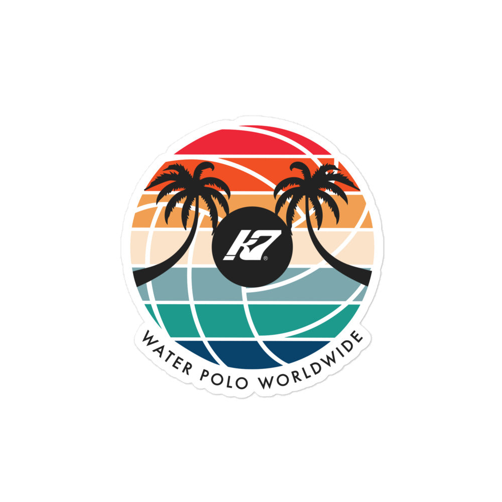 Kap7 Sunset Logo Bubble-free stickers