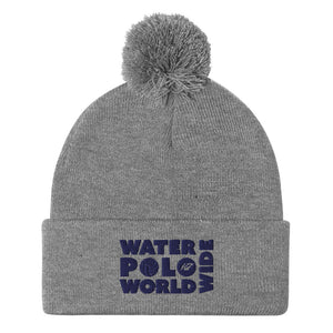 K7 WP World Wide Logo Pom-Pom Beanie