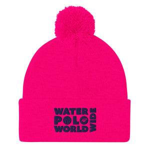 K7 WP World Wide Logo Pom-Pom Beanie