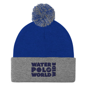 K7 WP World Wide Logo Pom-Pom Beanie