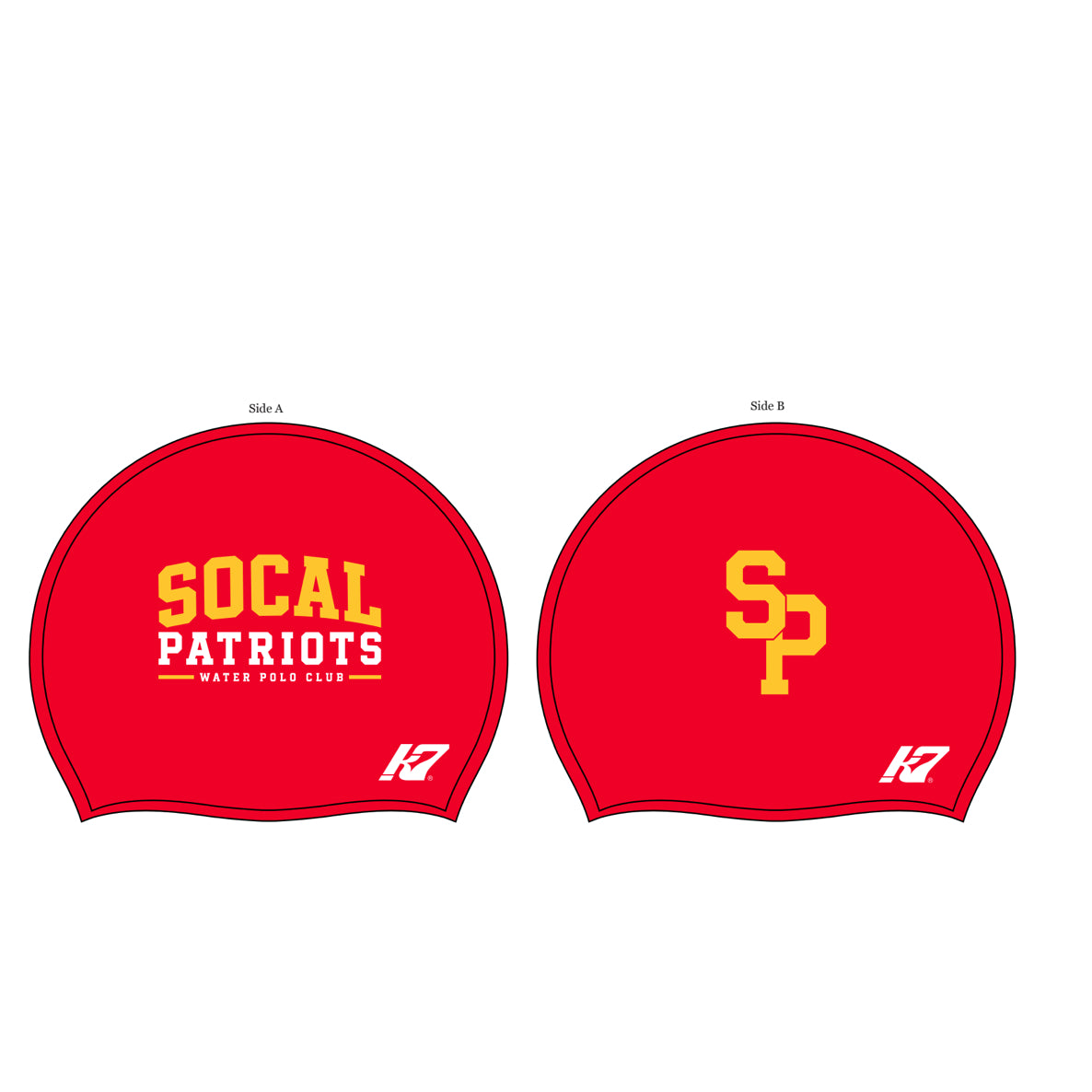 SOCAL PATRIOTS - SILICONE CAPS (Navy, White, Red)