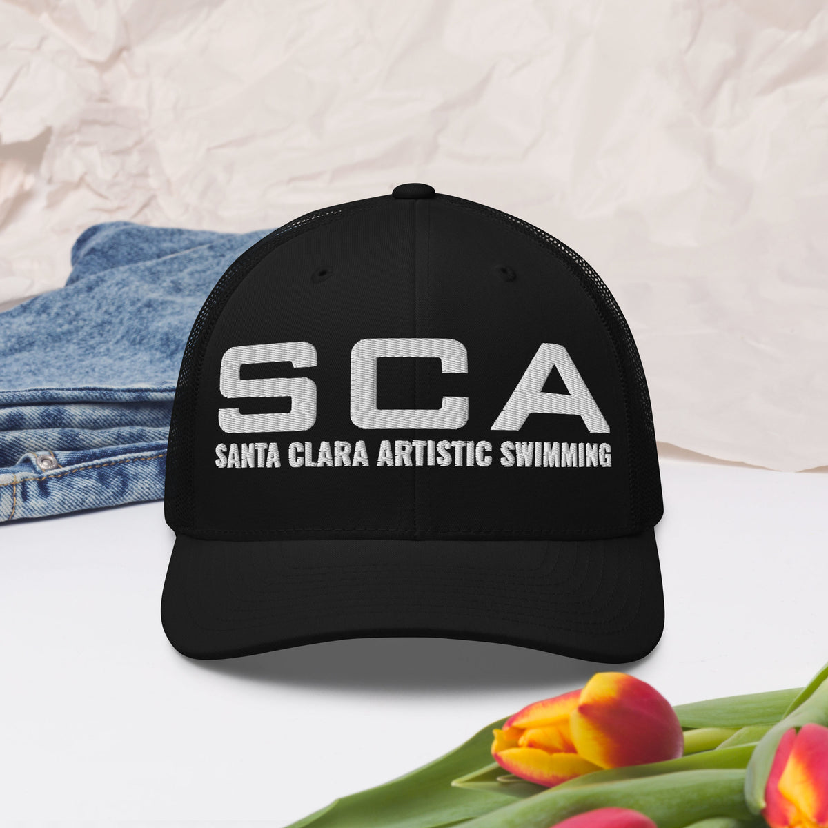 SCA Black Trucker Hat
