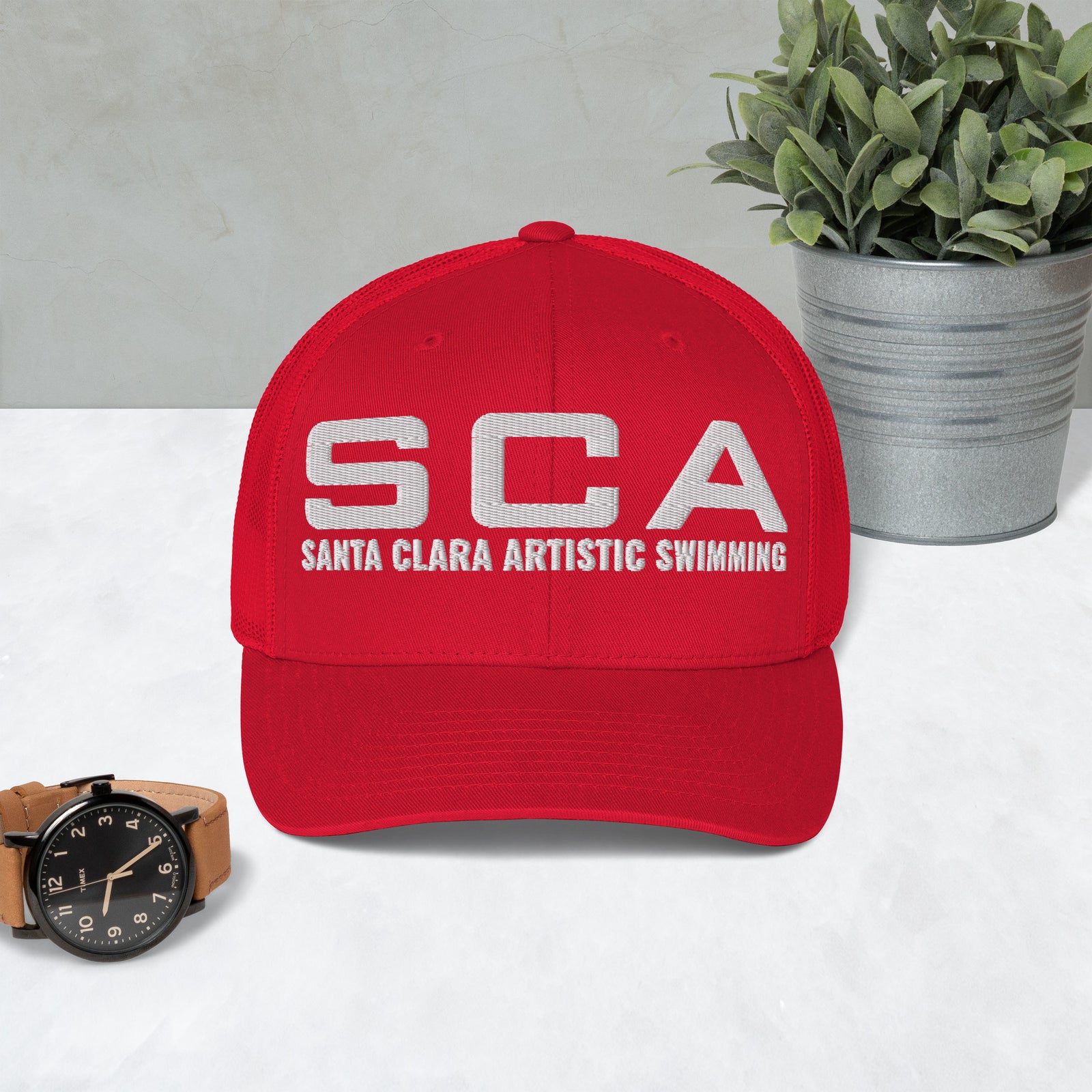 SCA Red Trucker Hat