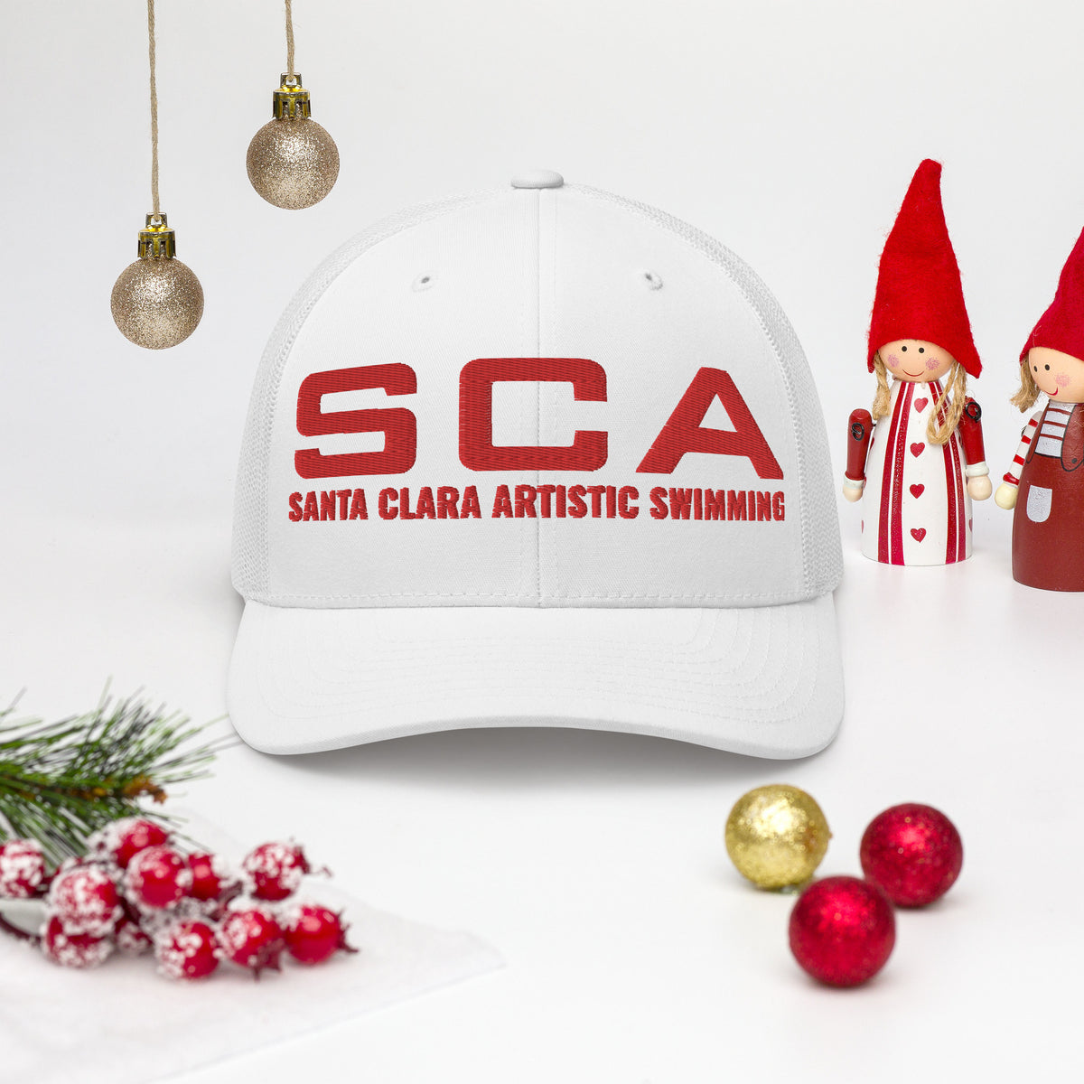 SCA White Trucker Hat