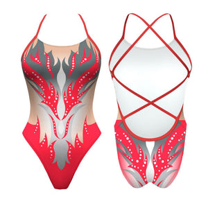 Turbo Women's Artistic Swim Suit S001 Lycra