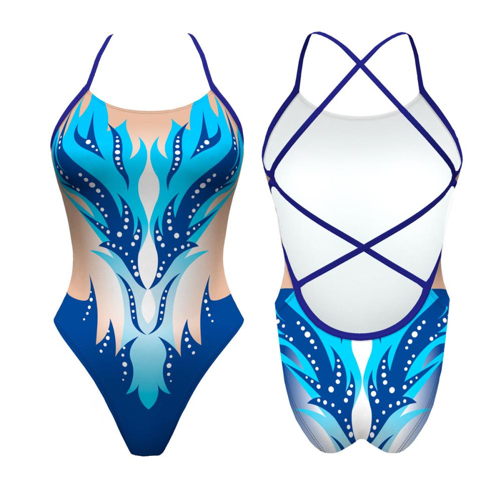 Turbo Women's Artistic Swim Suit S001 Lycra
