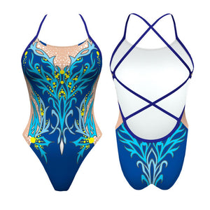 Turbo Women's Artistic Swim Suit S003 Lycra