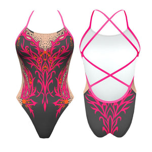 Turbo Women's Artistic Swim Suit S003 Lycra