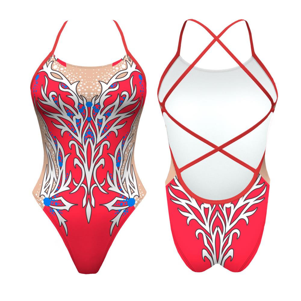Turbo Women's Artistic Swim Suit S003 Lycra