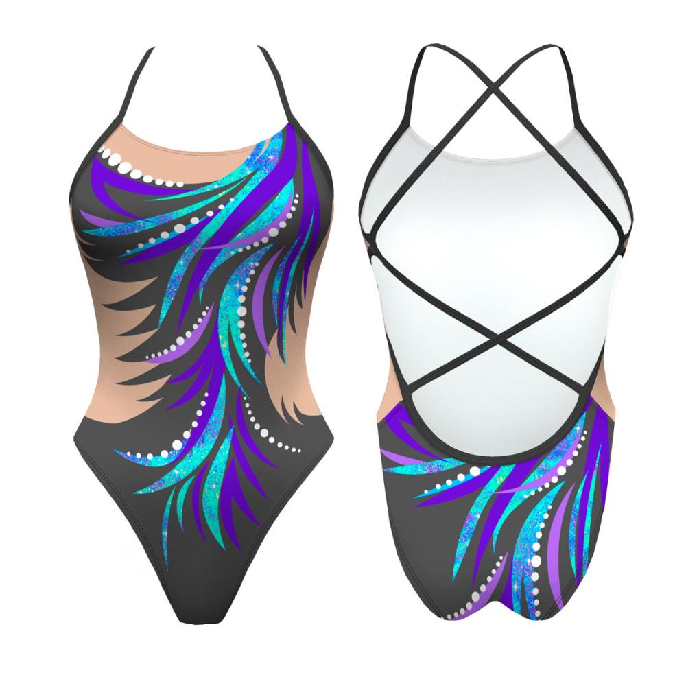 Turbo Women's Artistic Swim Suit S005 Lycra