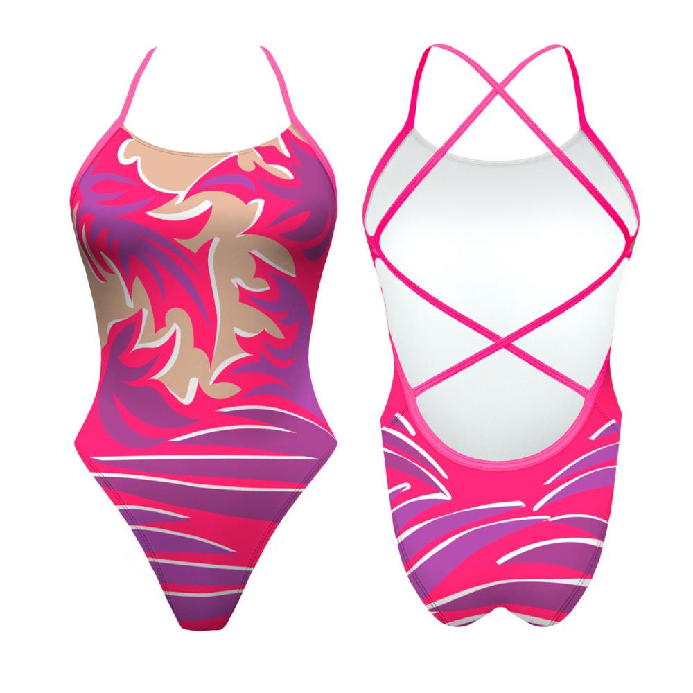 Turbo Women's Artistic Swim Suit S006 Lycra