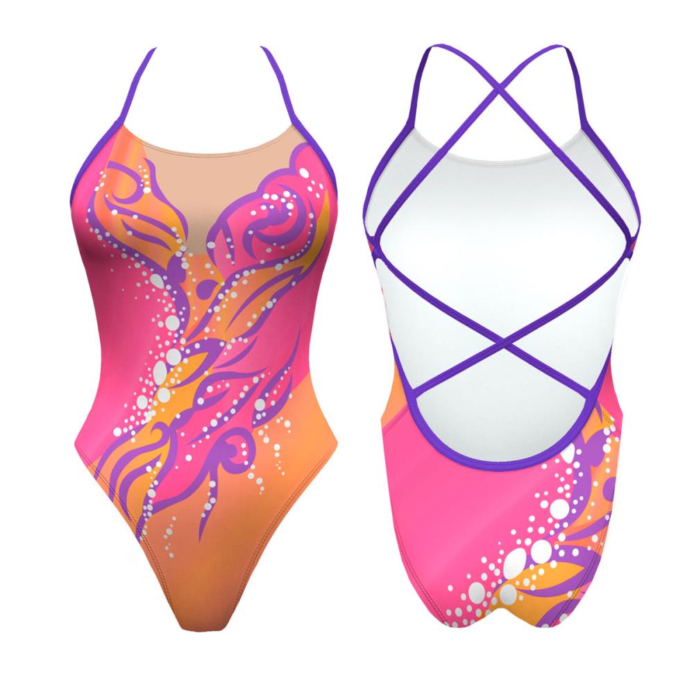 Turbo Women's Artistic Swim Suit S008 Lycra