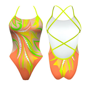 Turbo Women's Artistic Swim Suit S009 Lycra
