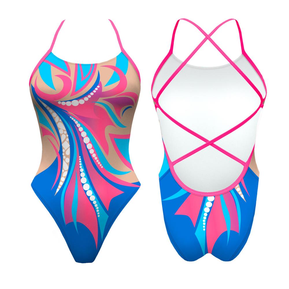Turbo Women's Artistic Swim Suit S009 Lycra