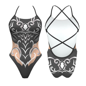 Turbo Women's Artistic Swim Suit S010 Lycra