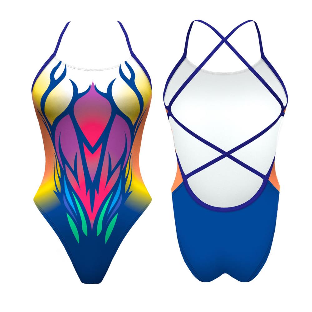 Turbo Women's Artistic Swim Suit S011 Lycra