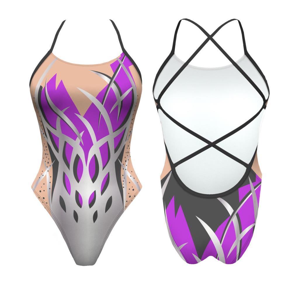 Turbo Women's Artistic Swim Suit S016 Lycra