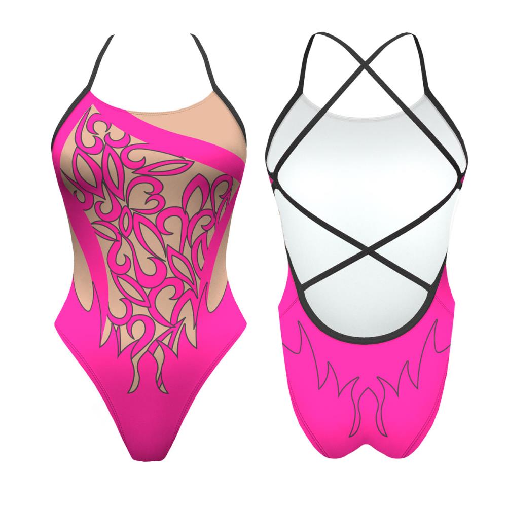 Turbo Women's Artistic Swim Suit S018 Lycra