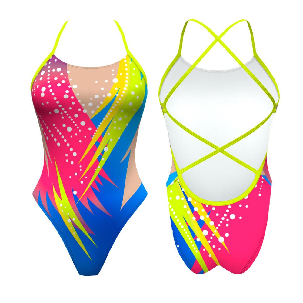 Turbo Women's Artistic Swim Suit S019 Lycra