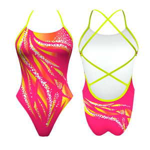 Turbo Women's Artistic Swim Suit S021 Lycra