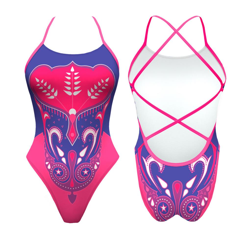 Turbo Women's Artistic Swim Suit S025 Lycra