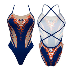 Turbo Women's Artistic Swim Suit S026 Lycra