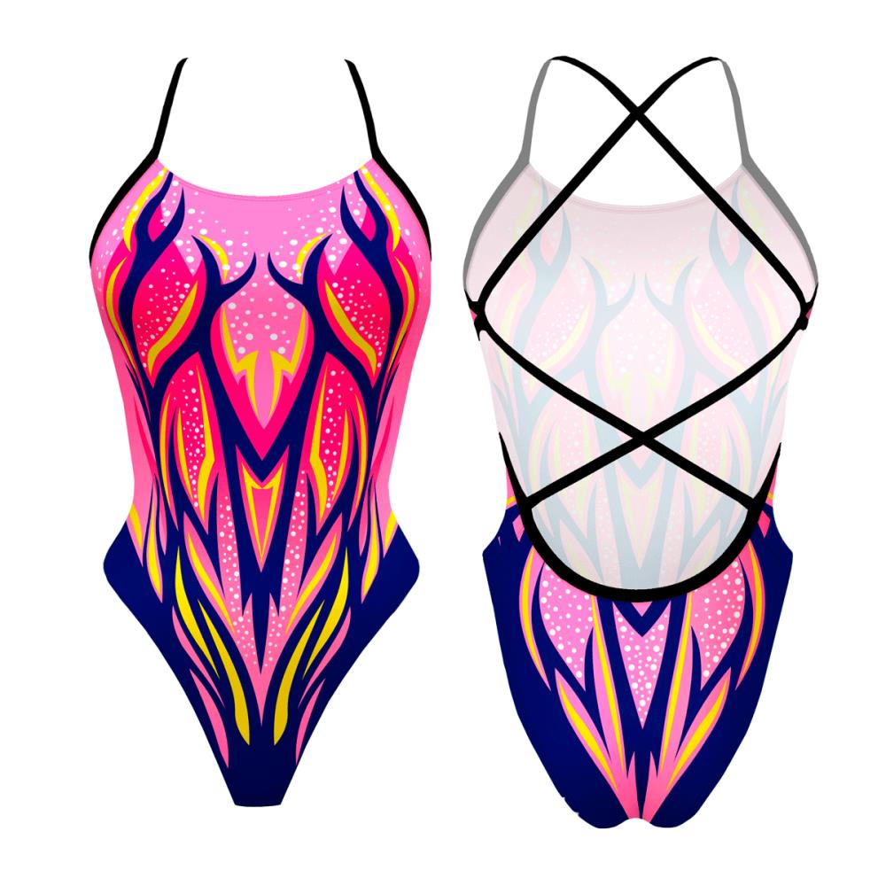 Turbo Women's Artistic Swim Suit S035 Lycra