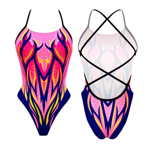 Turbo Women's Artistic Swim Suit S035 Lycra