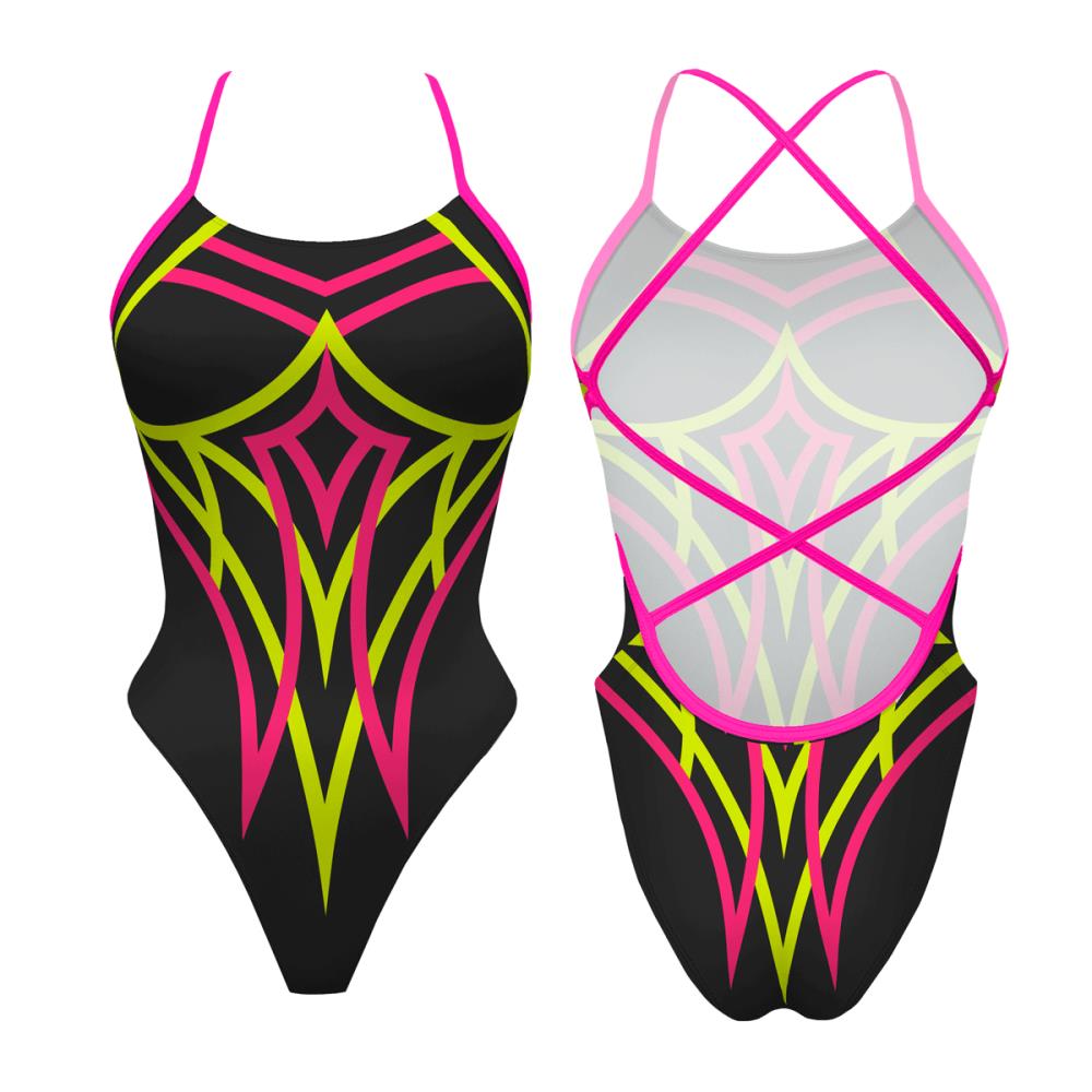 Turbo Women's Artistic Swim Suit S040 Lycra