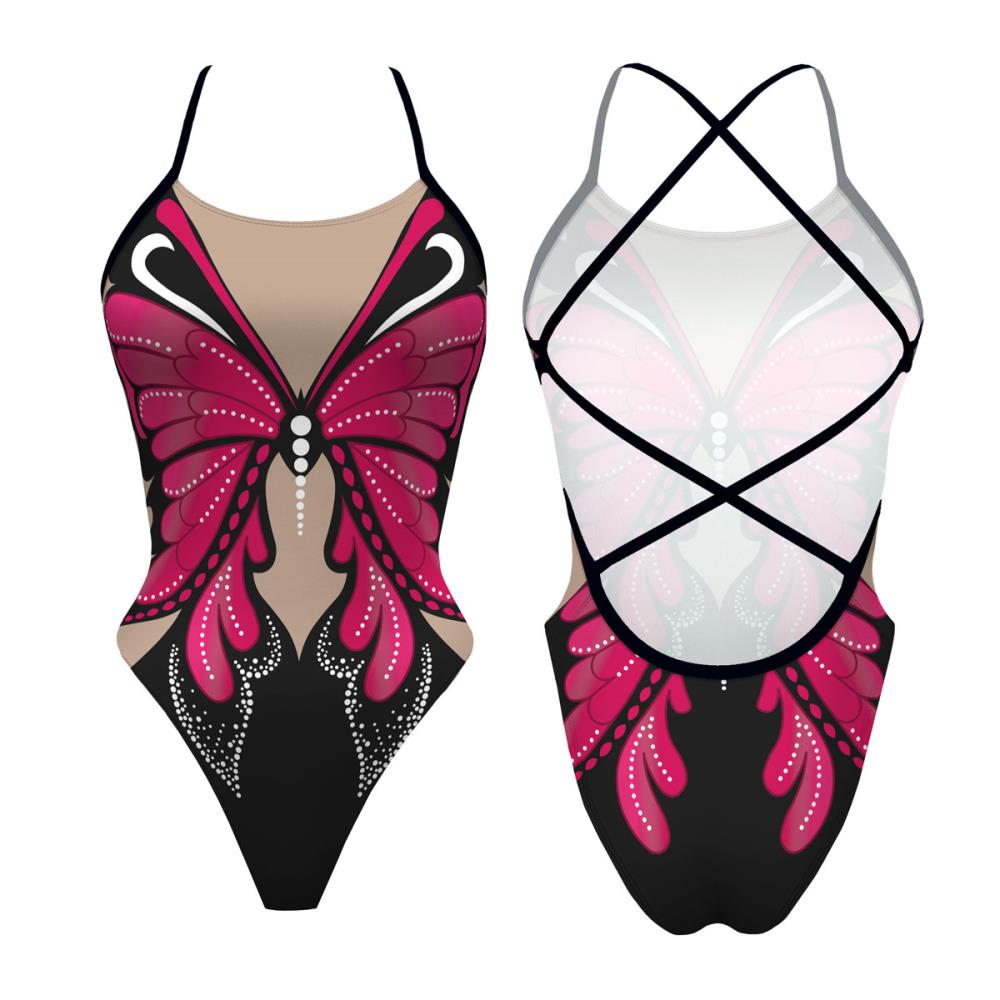 Turbo Women's Artistic Swim Suit S041 Lycra
