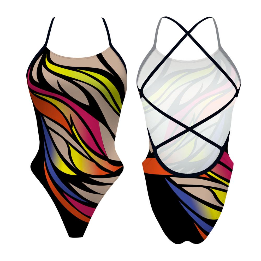 Turbo Women's Artistic Swim Suit S043 Lycra