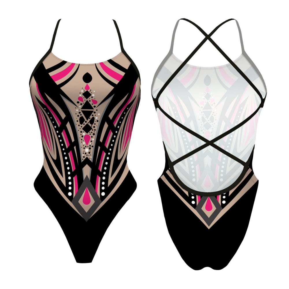 Turbo Women's Artistic Swim Suit S045 Lycra