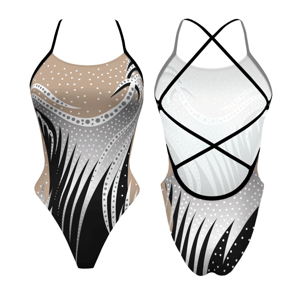 Turbo Women's Artistic Swim Suit S046 Lycra