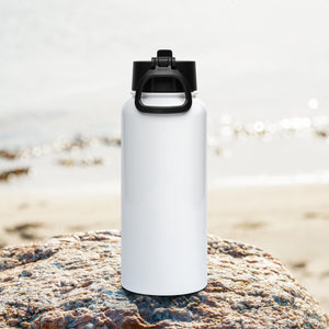 CC United WPC Stainless steel water bottle with a straw lid