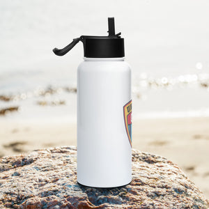 CC United WPC Stainless steel water bottle with a straw lid