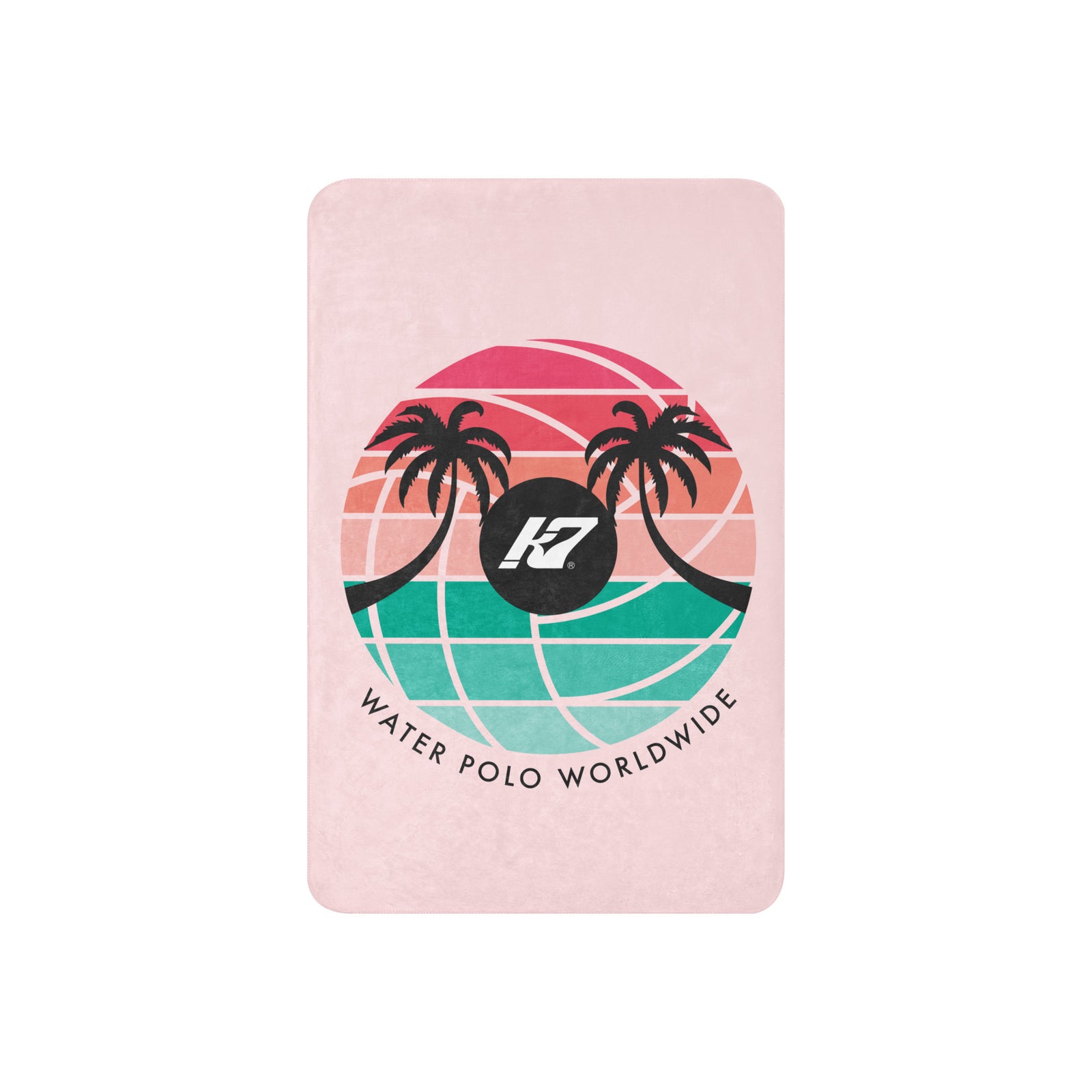 Kap7 Pink Sunset Sherpa blanket
