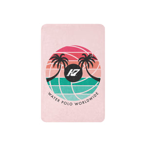 Kap7 Pink Sunset Sherpa blanket