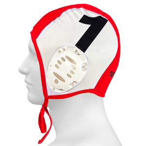 KAP7 Padded Goalie Water Polo Cap- Tuff Cap XRD- White