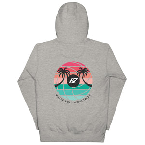 Kap7 Pink Sunset Logo Unisex Hoodie- Multiple color options