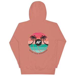 Kap7 Pink Sunset Logo Unisex Hoodie- Multiple color options