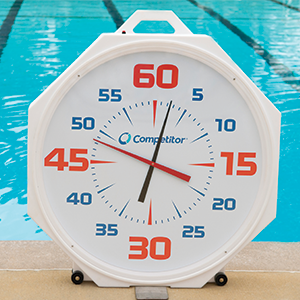 Competitor 37" Pace Clock- White Base White Face