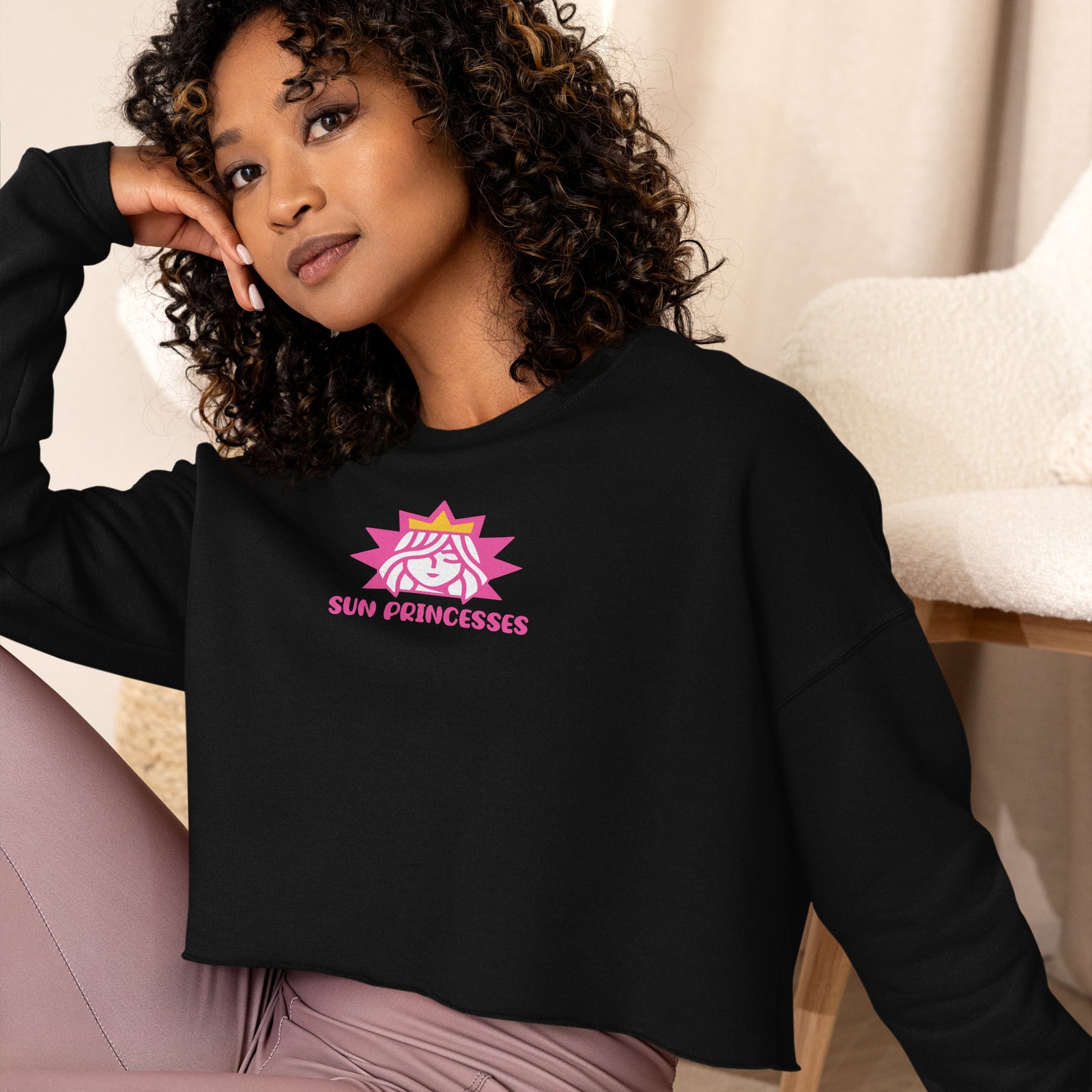Sun Princesses Crop Sweatshirt