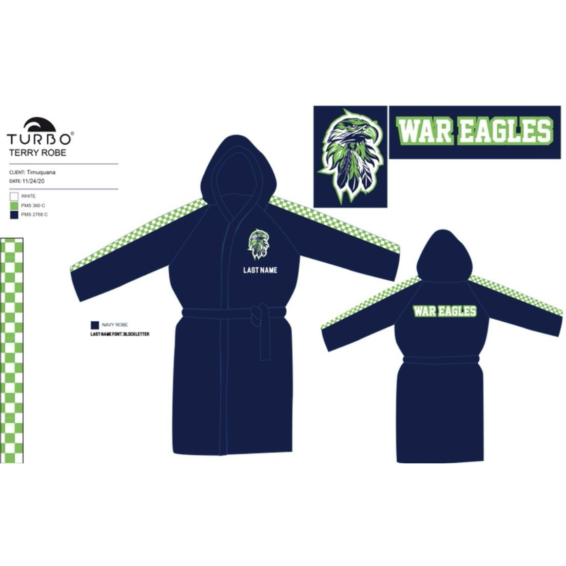 Timuquana WPC Team Store - Water Polo Robe (4-5 Week Lead Time) KAP7 International 