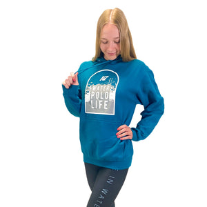 KAP7 Water Polo Life Arch Teal Unisex Hoodie Hoodie KAP7 International 